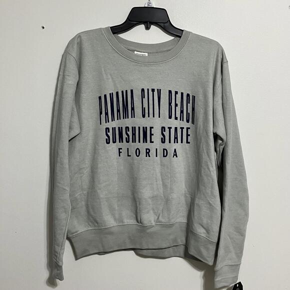 Pacific & Co Grey Panama City Beach Sweatshirt Women Size XL - Picture 1 of 4